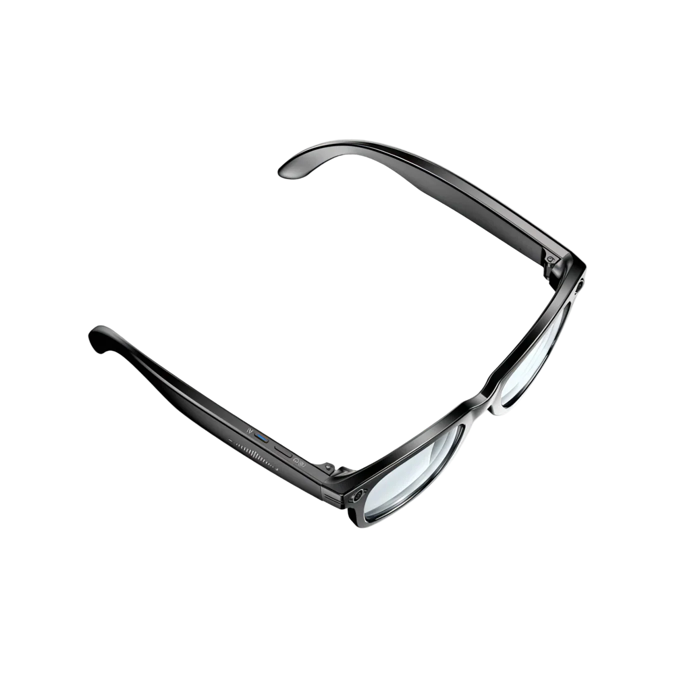 Black Korons Smart Glasses on a white background