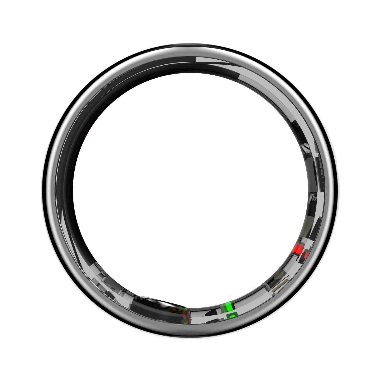 Chrome Thurgoo Smart Ring on a white background