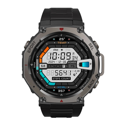 Aegis XS GPS-Sportswatch /Around
 with a black strap on a white background