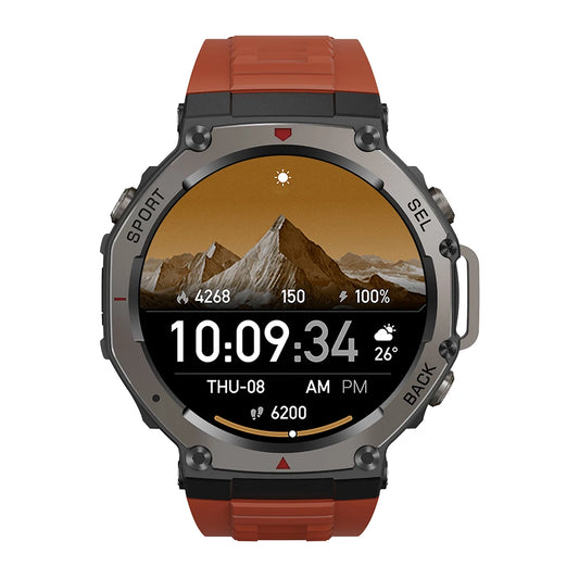 Aegis XS GPS-Sportswatch /Around
red with a mountain display on a white background