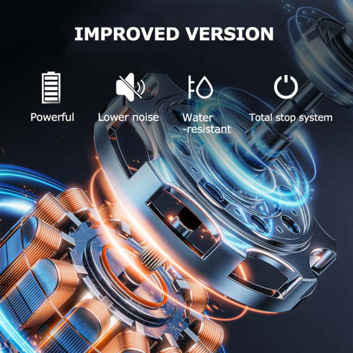 Mechanical component with features highlighted on a dark background