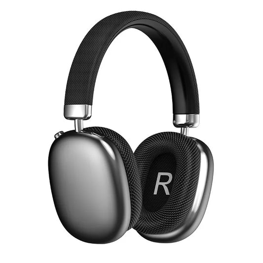 Black and silver Sekoda Noise Cancelling Headphones on a white background