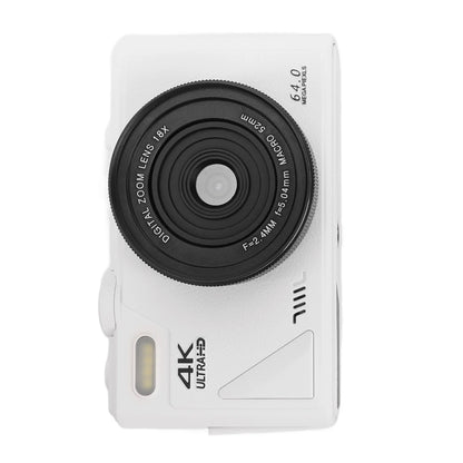 White COBOFX 4K Digital Compact Camera with black lens on a white background