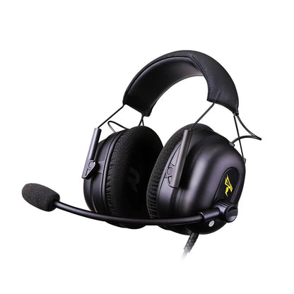 Black Commander G Series Gaming Headphones with microphone on a white background