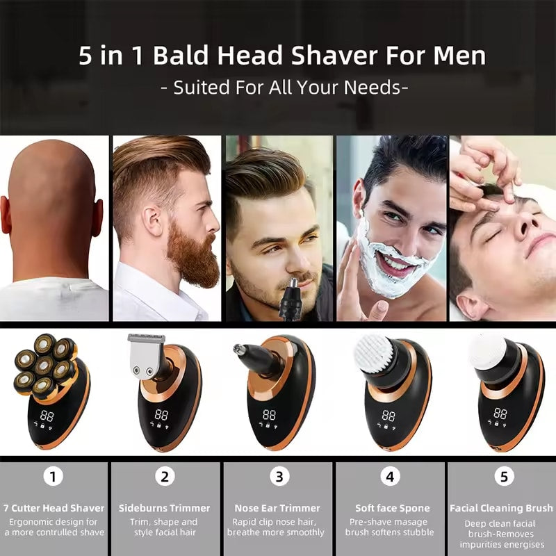 DomeeGlix Head Shaver 5 in 1 