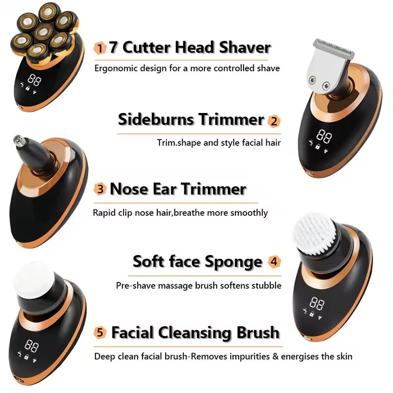DomeeGlix Head Shaver 7 cutter