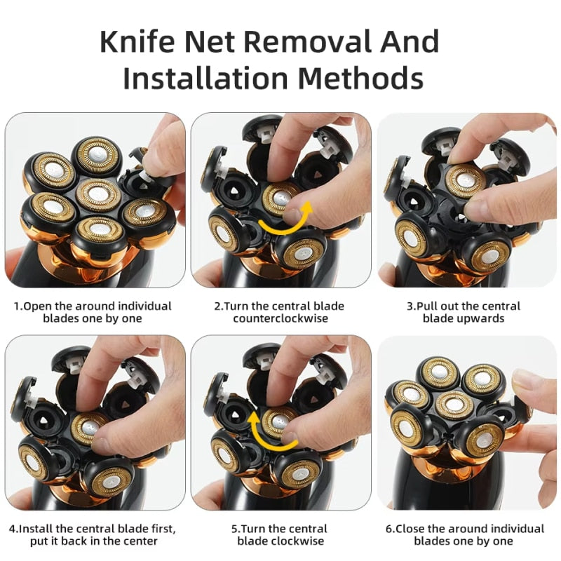 DomeeGlix Head Shaver knife net removal 