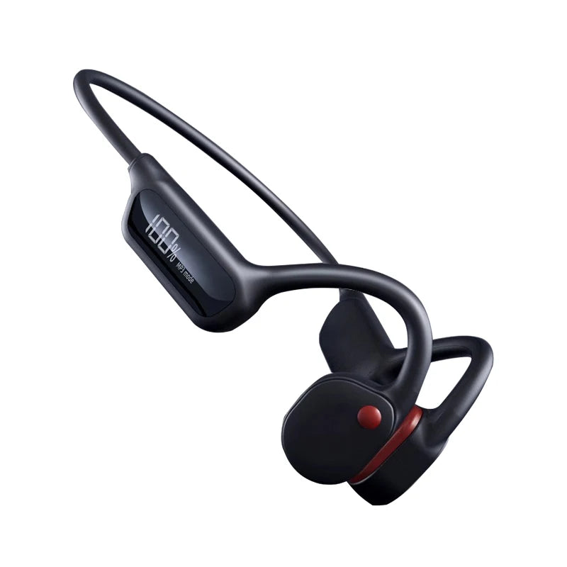 Cranovib Bone Conduction Headphones in black with open-ear design and lightweight ergonomic fit for safe, immersive listening

