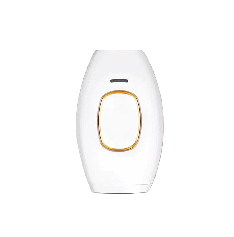 White and gold GlowSilk Hair Removal device on a white background
