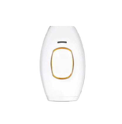 White and gold GlowSilk Hair Removal device on a white background