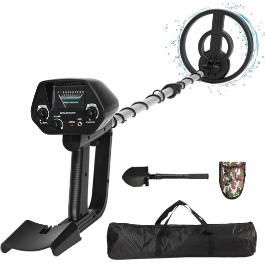 HunTonnix Metal Detector with accessories on a white background