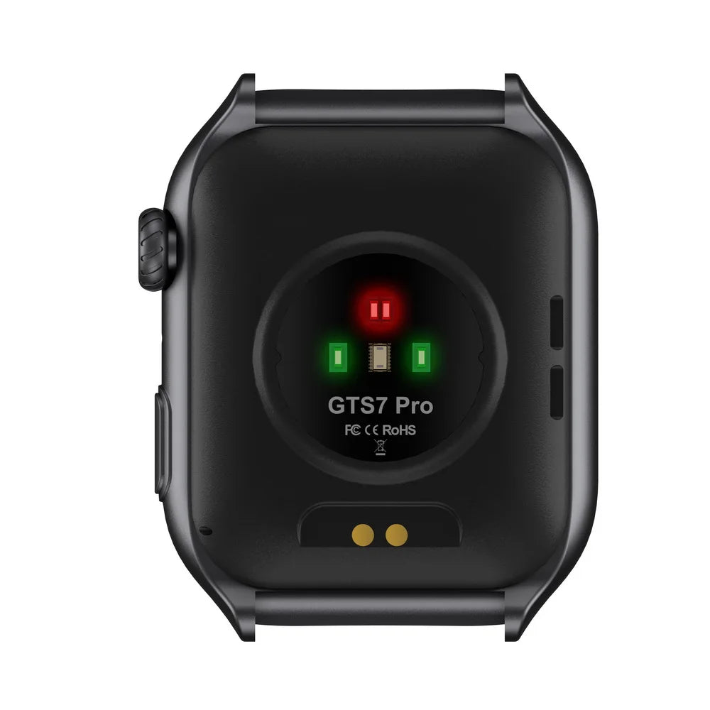 Black Ionoswatch SmartWatch with 'GTS7 Pro' branding on a white background