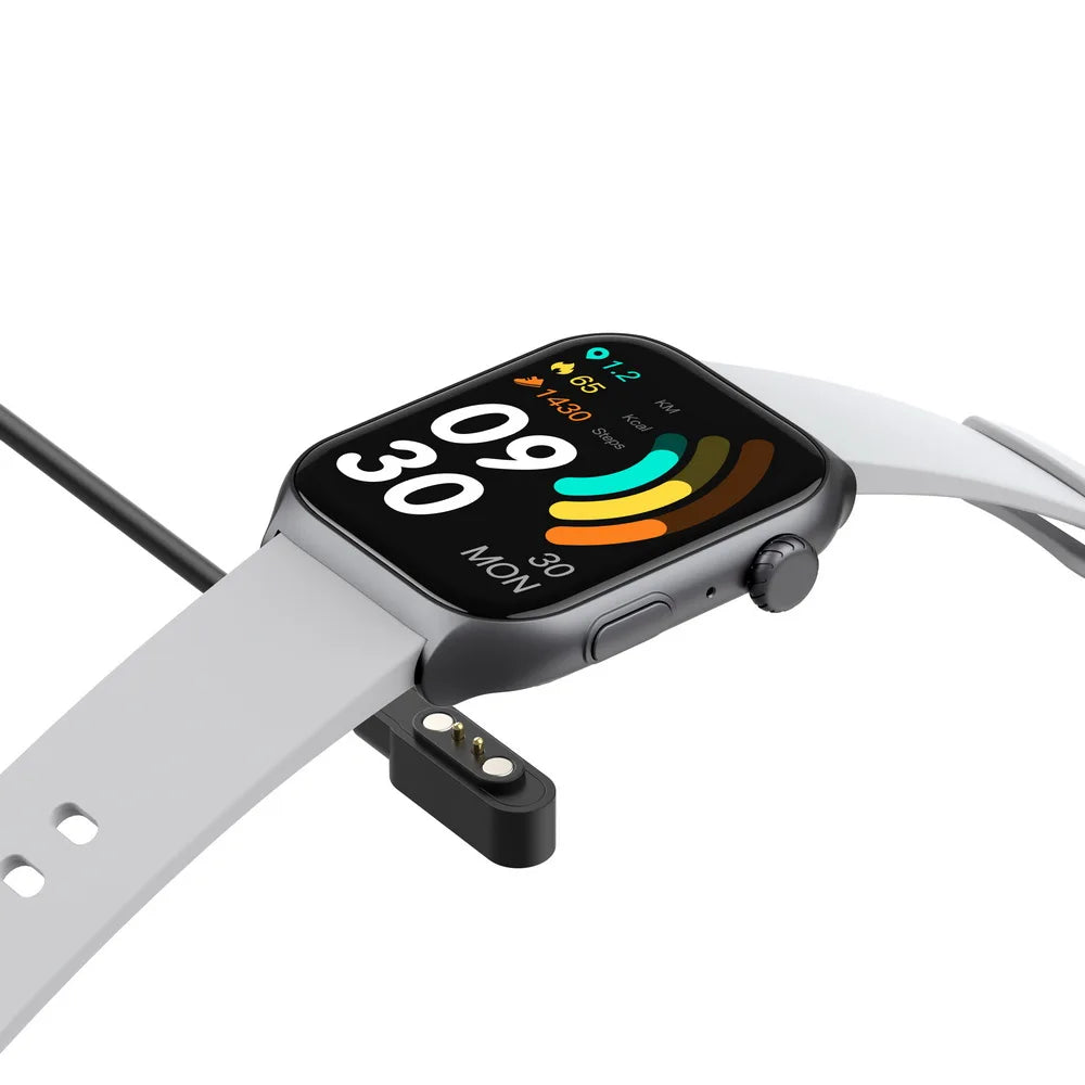 Ionoswatch SmartWatch with a white band on a white background