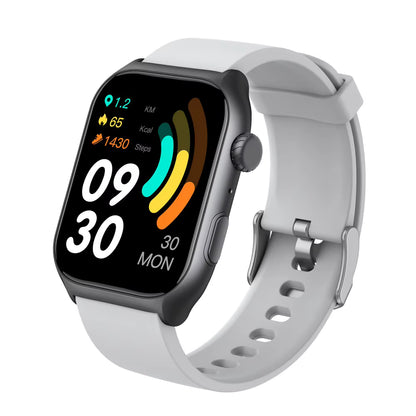 Ionoswatch SmartWatch with a white band on a white background