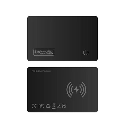 Two black IziPock Wallet Tracker Cards on a white background