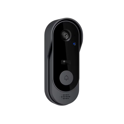 Black KnockeRic Smart Doorbell Camera on a white background