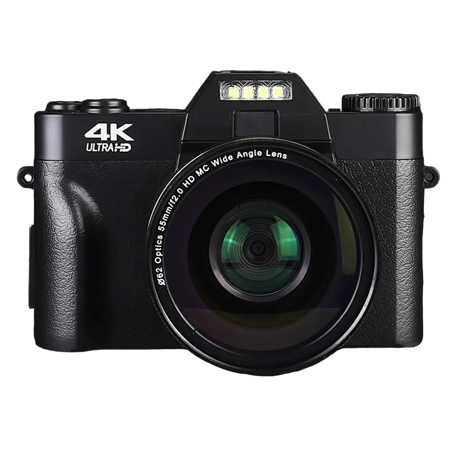 Korons Digital Camera with 4K Ultra-HD label on a black background