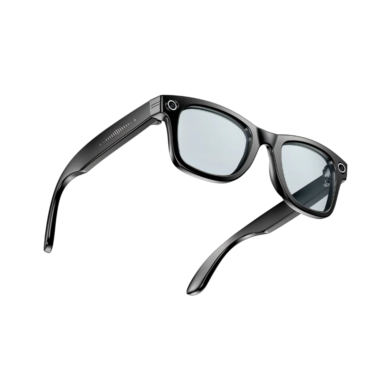 Black Korons Smart Glasses on a white background
