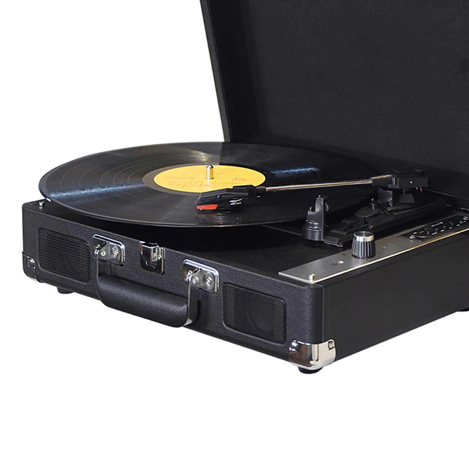 LyriHerz Suitcase Record Player close view