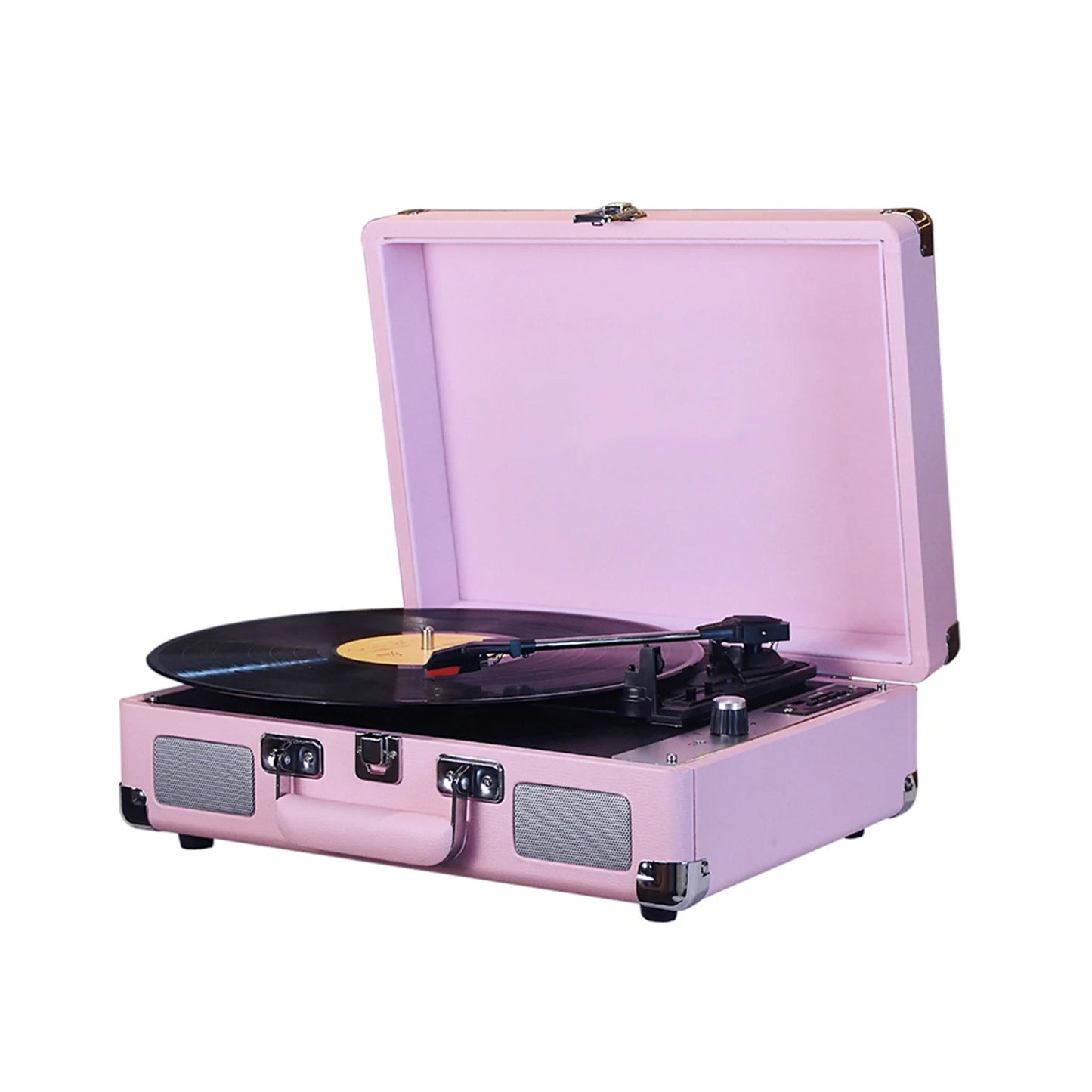 LyriHerz Suitcase Record Player pink