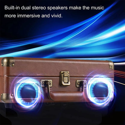 LyriHerz Suitcase Record Player stereo