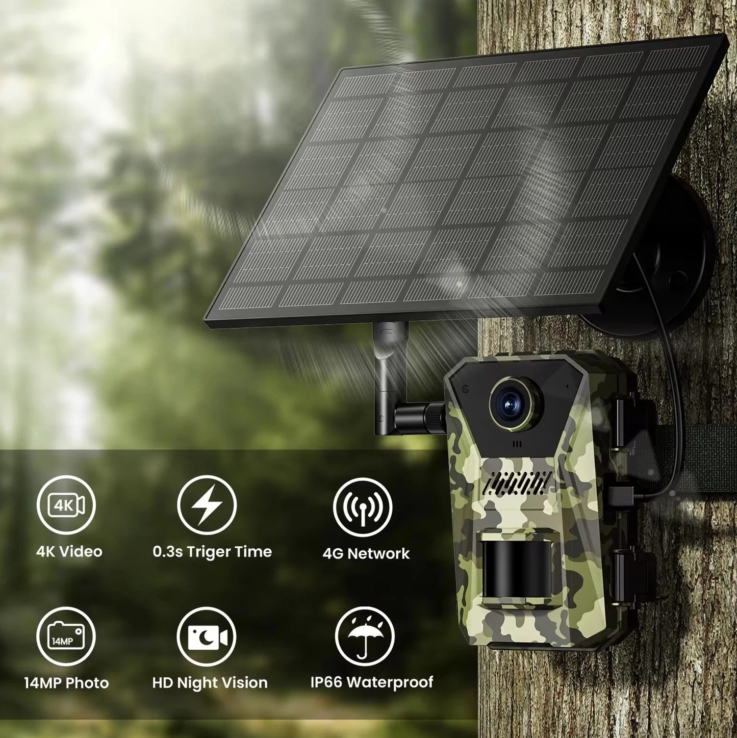 Naturepar F8 Trail Camera showing all the features 