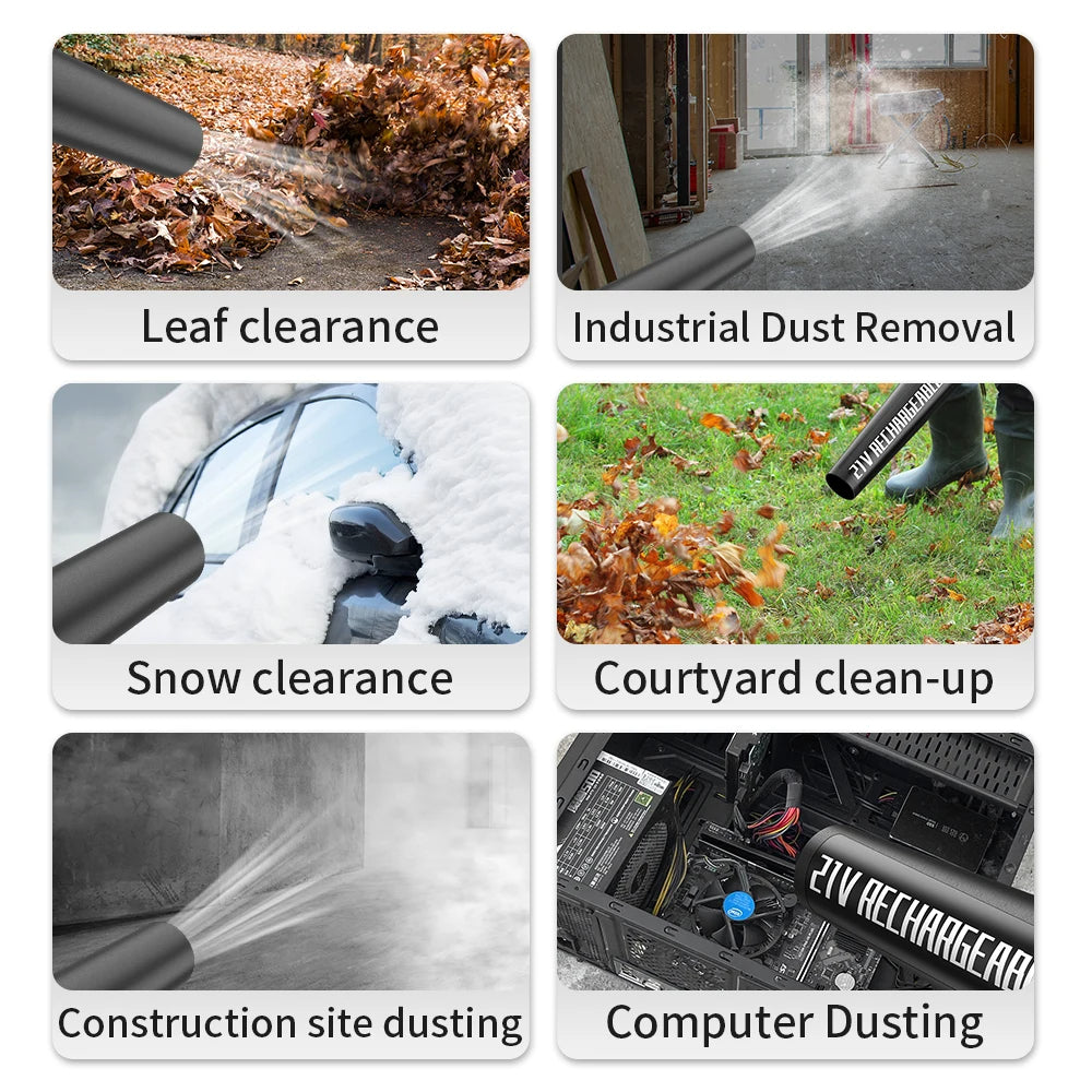 Collage of various cleaning scenarios using a high-pressure washer.
