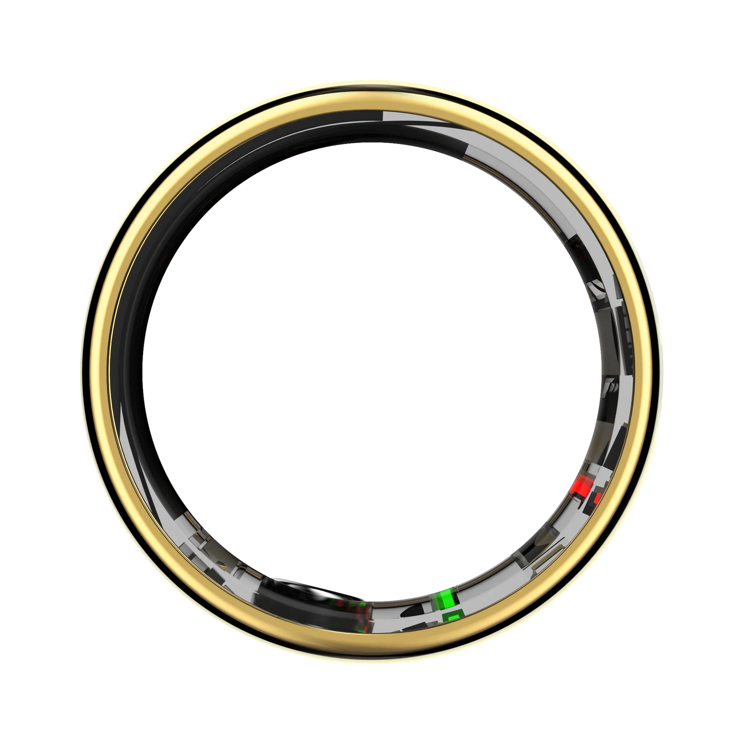 Gold Thurgoo Smart Ring on a white background