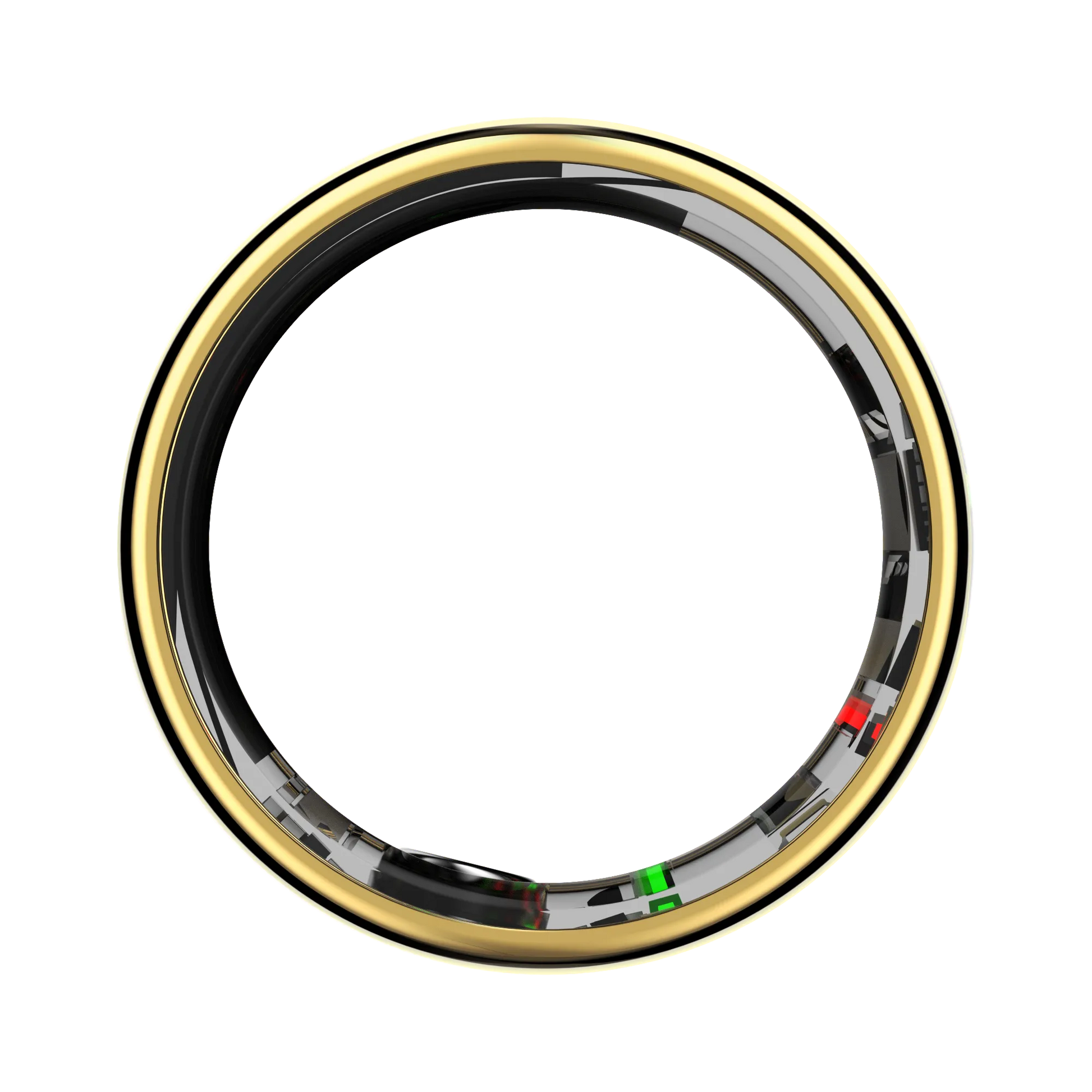 Gold Thurgoo Smart Ring on a white background