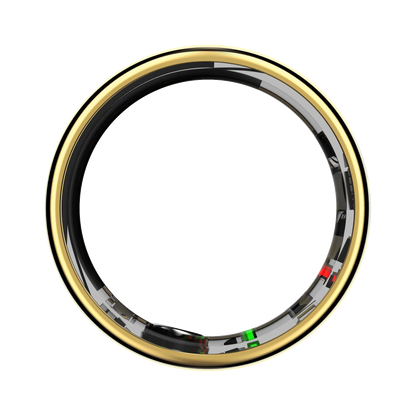 Gold Thurgoo Smart Ring on a white background