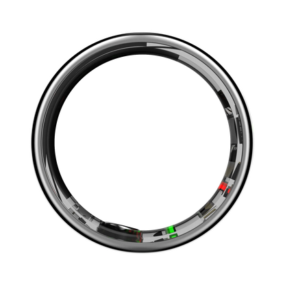 Chrome Thurgoo Smart Ring on a white background