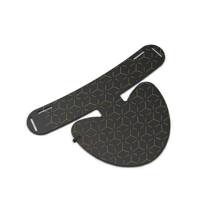 Black Trovoro LED Face Mask with geometric pattern on a white background
