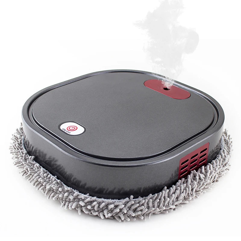 WiceRobo Robot Mop Vacuum with a cleaning brush on a white background