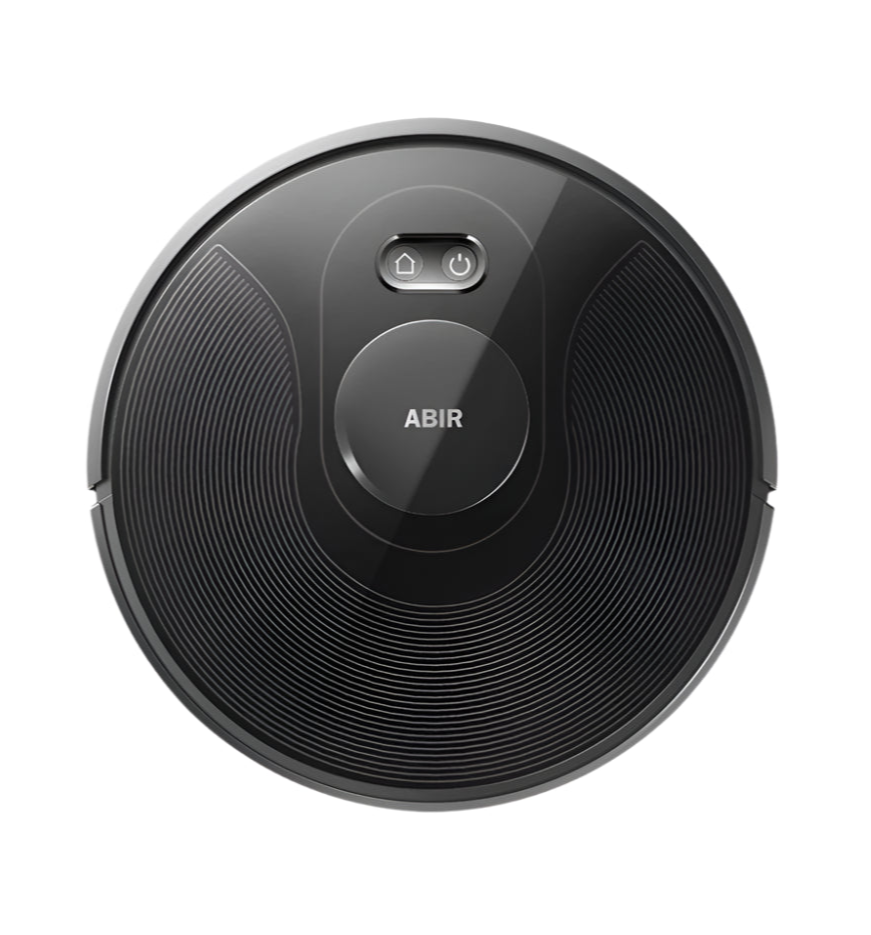 ABIR X8 Robot Vacuum Cleaner with dual laser navigation and mopping function on hardwood floor