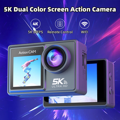 advanced dual color sensor in action camera for high dynamic range and true-to-life colors

