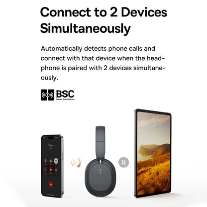 Baseus Bowie D05 Headphones – Connect to Two Devices Simultaneously with Seamless Audio Switching

