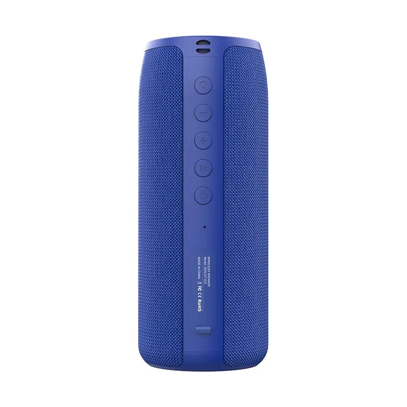 Beatfy 360 Bluetooth Speaker in vibrant blue – stylish portable speaker with 360-degree sound and waterproof design.