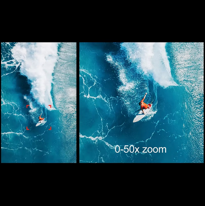 Eonvy Air+ Pro Max drone with 0–50x zoom capability for close-up aerial shots and detailed video capture

