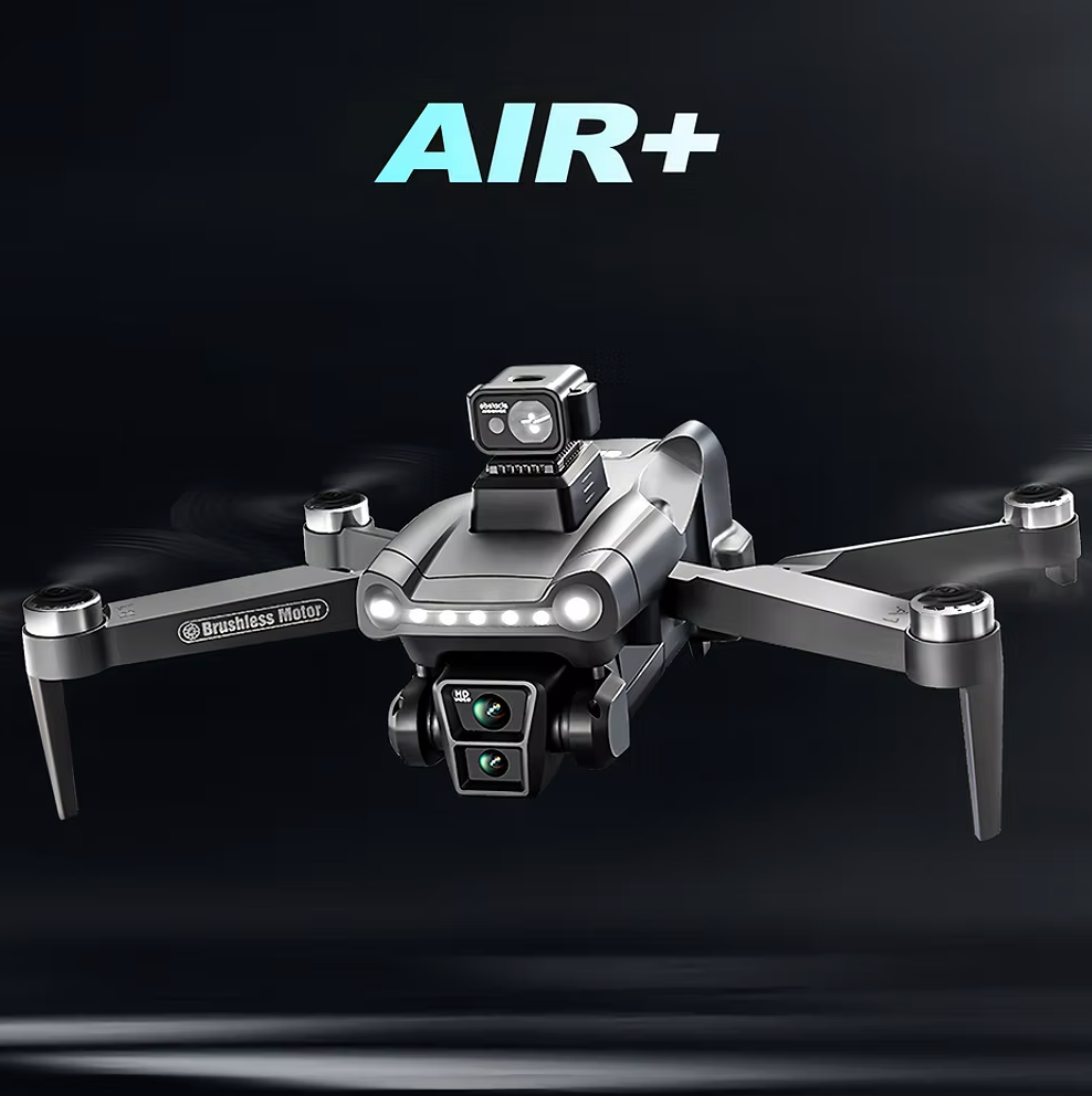 Brushless Motor Eonvy AIR+ GPS Drone with 'AIR+' branding on a black background