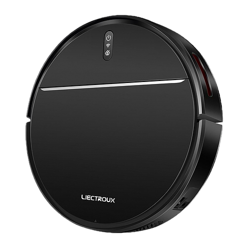 LIECTROUX M7S Pro Smart Robot Vacuum with 2500Pa suction, wet and dry cleaning, HEPA filter, Tuya WiFi app control, voice assistant support, and gyroscope navigation
