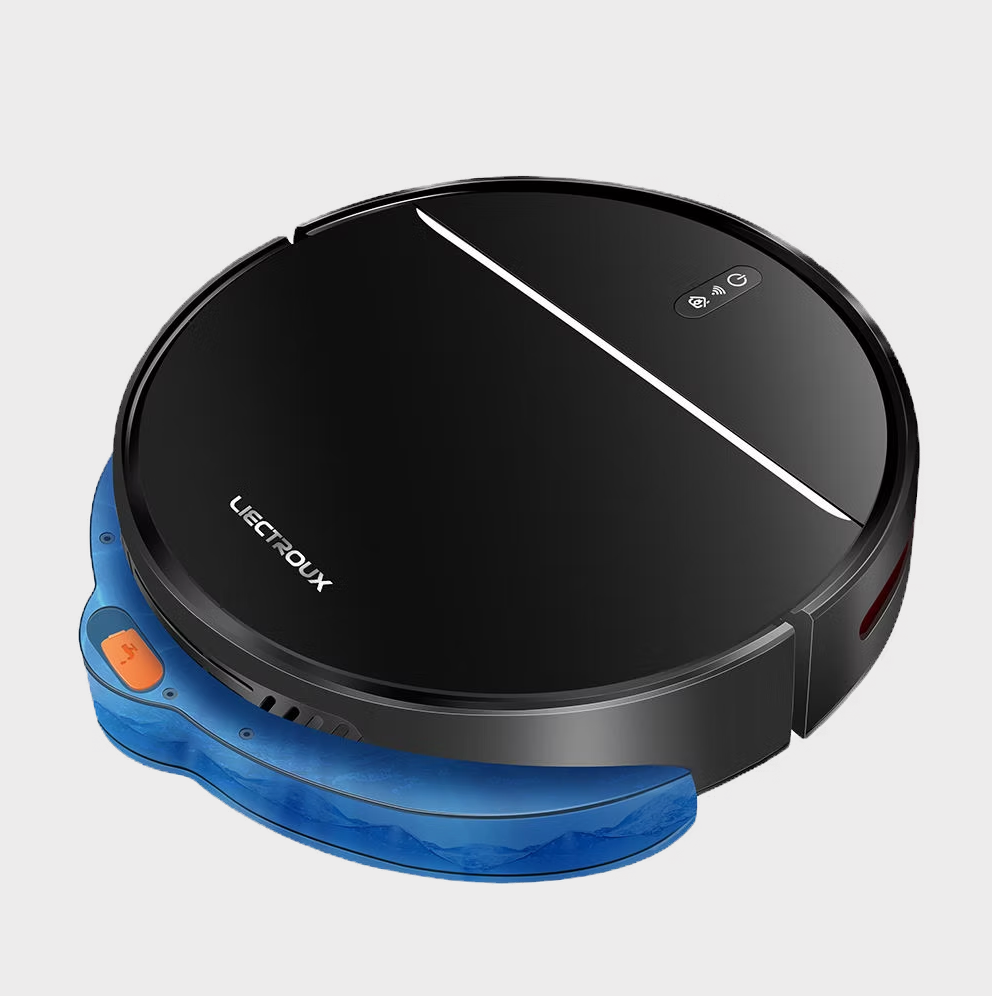 LIECTROUX M7S Pro Robot Vacuum performing wet and dry mopping with integrated water tank and dual cleaning modes for hard floor care
