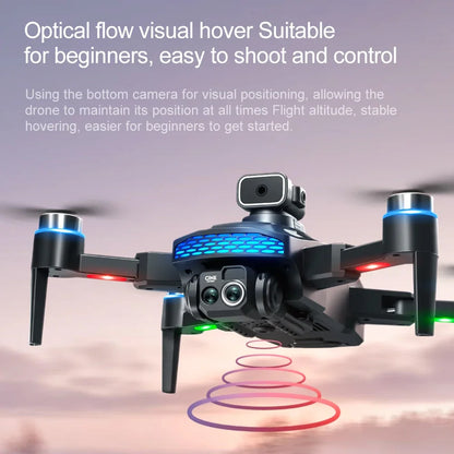 M6 drone with optical flow visual hover, ideal for beginners with easy flight control and stable aerial photography shooting
