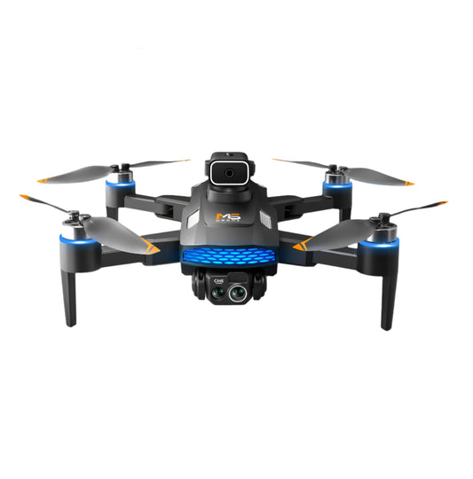 M6 quadcopter drone with 8K HD dual camera, brushless motor, and obstacle avoidance system for aerial photography

