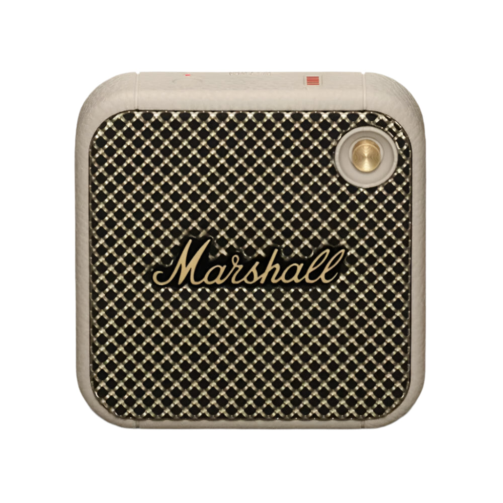 Marshall Willen Bluetooth Speaker in cream – stylish portable speaker with iconic design and rich, dynamic sound