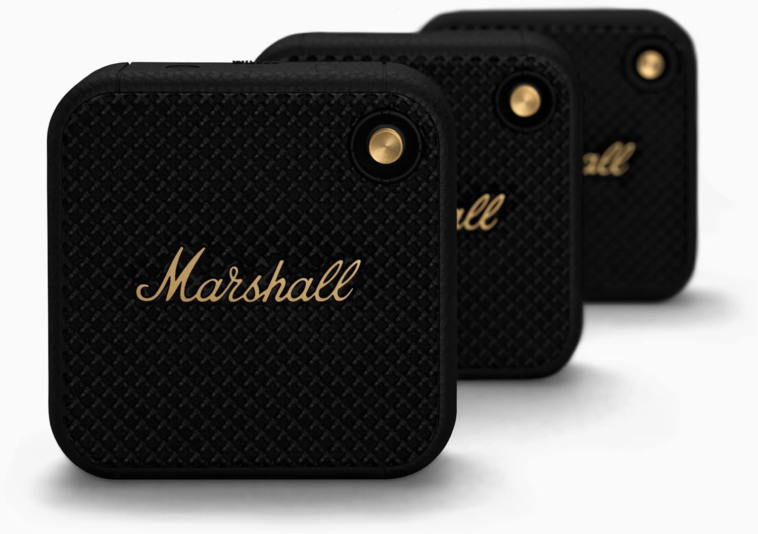 Marshall Willen stackable Bluetooth speakers – modular design for amplified stereo sound and versatile setup