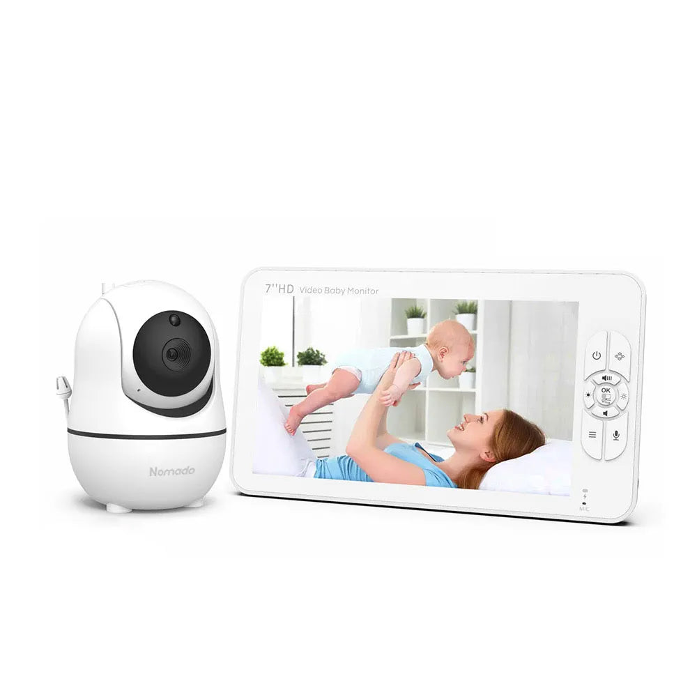 Nomado Baby Monitor with 7-Inch HD Display – Large Screen Baby Camera with Night Vision and Two-Way Audio | TechRova

