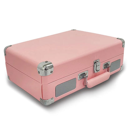 LyriHerz Suitcase Record Player pink 
