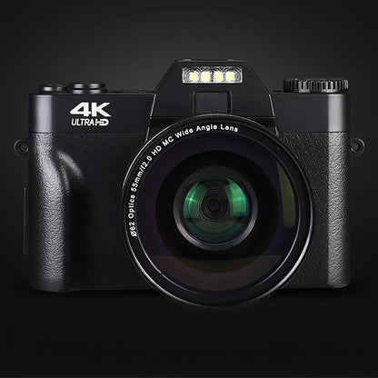 Trovoro camera with 4K Ultra-HD label on a black background