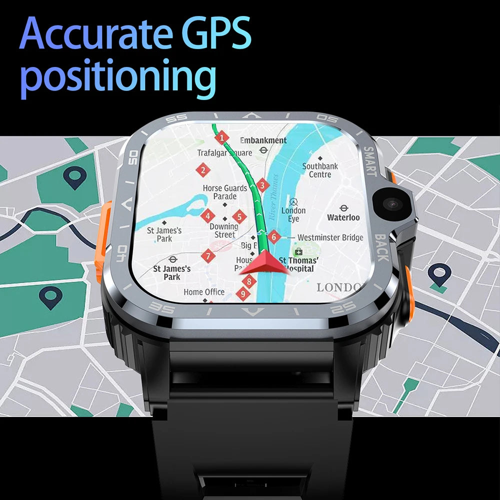 VALDUS 4G Smartwatch displaying precise GPS navigation and real-time location trackingVALDUS 4G Smartwatch displaying precise GPS navigation and real-time location tracking