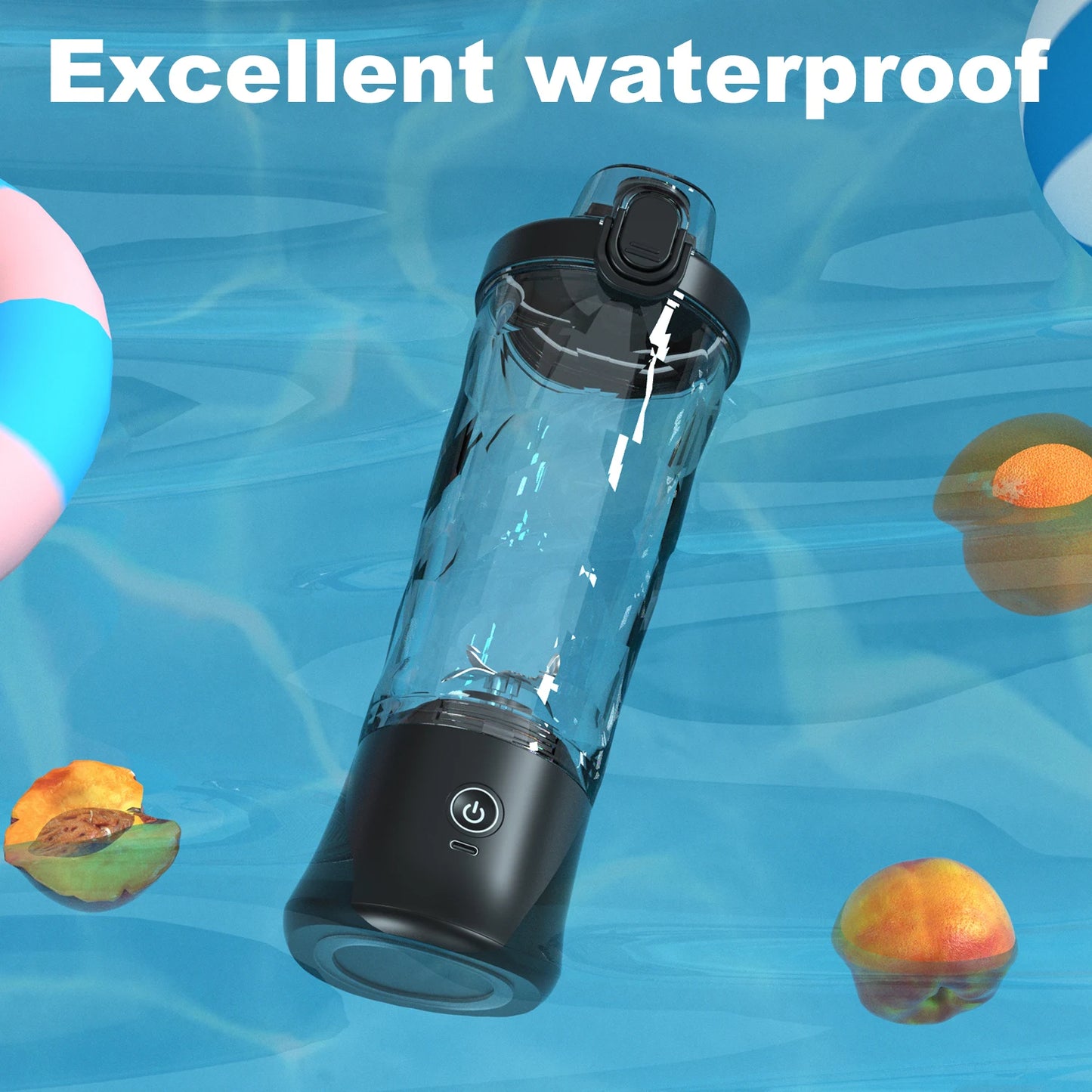 waterproof portable blender for easy cleaning and safe use in kitchen or outdoor environments

